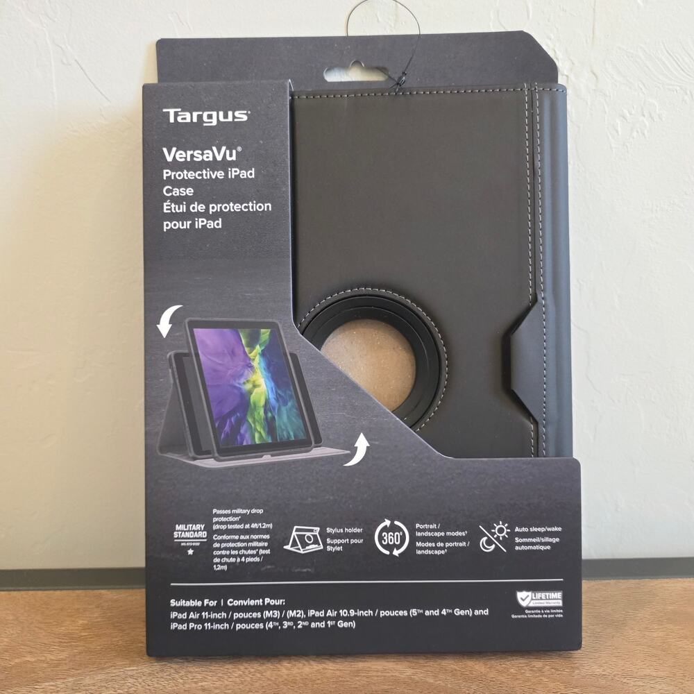 Targus VersaVu Classic Case 11-inch iPad Air M2 M3 iPad Pro 11 1-4 Gen THZ867GL